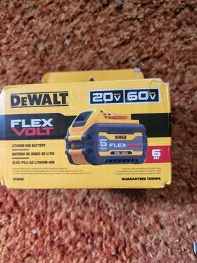 Dewalt Dc8606 Flex Volt Battery 6ah