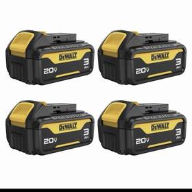 Dewalt Dcb200-4r 20v Max Battery With Led Charge Indicator 3 Amp Hour 4 Pack Dcb200-4