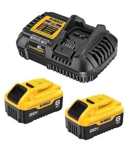 Dcb208-2c Dewalt 20v Starter Kit New