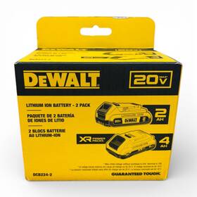 Dcb224-2 Dewalt 20v Max Lithium-ion 4.0 Ah And 2.0ah Battery