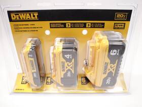 Dcb346-3 Dewalt 20v Lithium-ion Tool Battery 3-pack 2/4/6 Ah