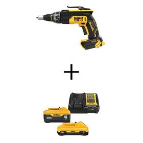 Dcf630bwcb2460c Dewalt 20v Max Xr Lithium-ion Cordless Brushless Screw Gun With 6.0 Ah And 4.0 Kit