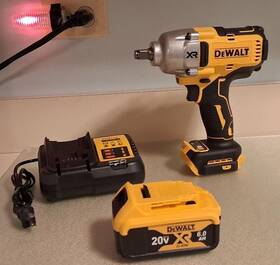 Dtw-900xr Dewalt 1/2 Impact Hi Torque W 6.0ah. Batt. And Charger 199.99 Fedx