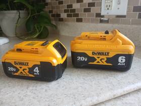 Nz16816 Dewalt Xr 20v Lithium-ion Li-ion Batteries 4ah And 6ah Yellow Power Tool
