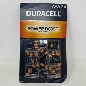 Duracell 041333665313 Coppertop Aaa Batteries 34-count Black/copper Power Boost