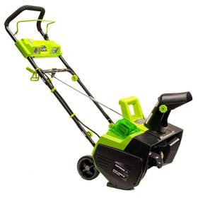 Earthwise Sn74022 22 Inch 40v Cordless Electric Thrower 4.0ah Battery And Charger