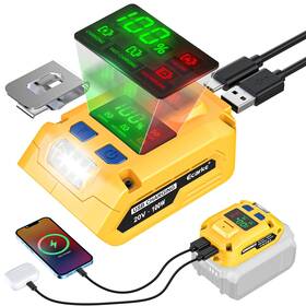 Sku070560002 Ecarke Battery Charger Adapter Compatible With Dewalt 20v Usb