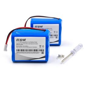 Elxjar 738632020799 2-pack 11.1v 5200mah Lithium Ion Battery Pack With 2 Pin Mta-100 Female Con