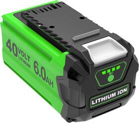 Enermall 445046366384 New Upgraded 1pack 6.0ah 40 Volt Battery Replacement For Greenworks 40v