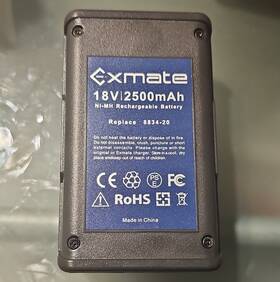 8834-20 Exmate 18v 2.5ah Nimh Battery Black Power Tool Replacement