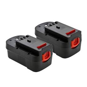 244760-00 Expertpower 818382019653 2 Pack 18v 1500mah Nicd Battery For Black And Decker A18 Hpb18 Hpb18-