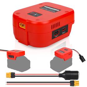 Mwq01-qcdus Fiihio For Power Wheels Battery Adapter Compatible With Mwk 18v To 12v