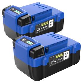 Fjp Kobalt-24v60-2 2-pack 6.0ah Battery Replacement For Kobalt 24v Kb624-03 Kb524-03 Re