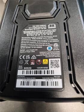 88920 Flex Force Power System Battery Only 60v 20 Amp 108 Watts 88920 Flex Force Power System Battery Only 60v 20 Amp 108 Watts