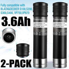 For Black&decker Vp100 Vp105 Vp110 Vp143 2x 3.6ah And Versapak 3.6v Ni-cd Battery