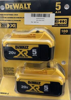 49am2052939 For Dewalt 2 Pack 20 Volt Batteries