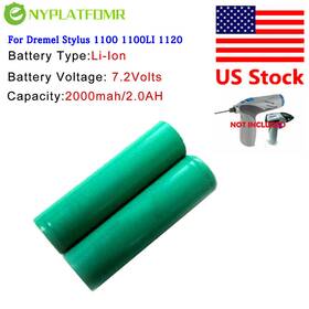 1100li For Dremel Stylus Battery Pack Cordless Drill 7.2v 1100 1120 Li-ion New