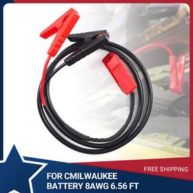 Cp-ad-1130 Fwmt 8awg 6.5ft Jumper Cables For Car With Adapter Milwaukee Battery Auto Booster