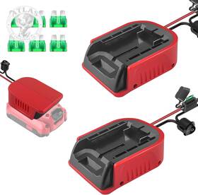Fybemax 445043549582 2 Packs Power Wheel Adapter For Craftsman V20 20v Battery With Fuse And Wire Termi
