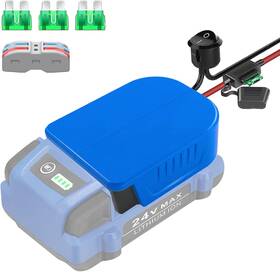 Kbt-24vdiy-1 Fybemax Power Wheel Adapter For Kobalt 24v Battery Diy With Fuse And Wire Termina