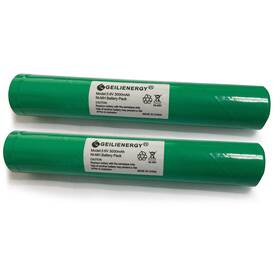 Fl75375x2-1 Geilienergy 3.6v 3000mah Battery For Stinger Pelican M9 Fl126 Flashlights 2 Pack
