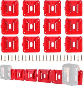 Gipftyag 744759380395 12 Pack Battery Holder For Milwaukee M18 18v Mounts Dock Fit