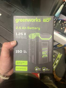 Greenworks 195526266266 Ultrapower 60v 2.5ah Lithium-ion Battery