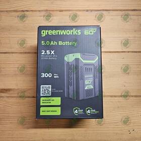 Greenworks 195526266273 Ultra Power 60v 5ah 5.0 Ah Battery - Onboard Led Indicator New