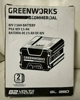 2907202 Greenworks New In Box - Gl250 82v 2.5ah Battery
