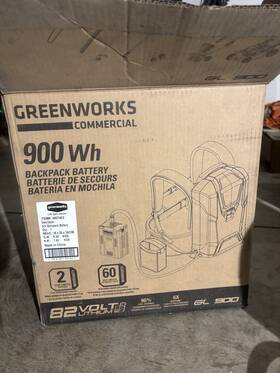 82bbh12 Greenworks 2946602 Commercial Backpack Battery 82v 12ah With Charger And Harness