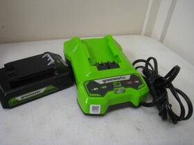 Lb24a020 Greenworks 24v 2ah Lithium-ion Battery And Charger