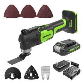 Mtg305 Greenworks Super Sale 24v Cordless Battery Multi-tool With 2.0ah And Charger Mtg305 Greenworks Super Sale 24v Cordless Battery Multi-tool With 2.0ah And Charger