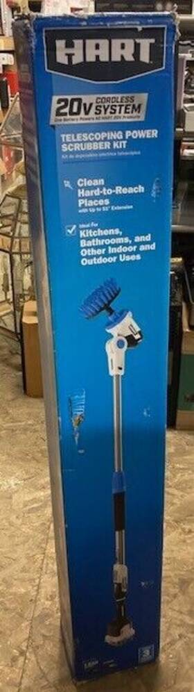 Hart 840092603907 20-volt Telescoping Scrubber Kit 1 1.5ah Lithium-ion Battery