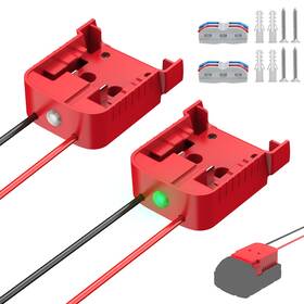 Haseed 797457493638 2 Packs Power Wheel Adapter Compatible With Milwaukee 18v Battery Wit