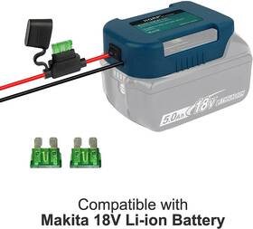 Hqrp 8877733105232 Battery Adapter Fuse And Switch Power Wheel For Makita 18v Lithium