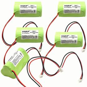 887774412182002 Hqrp 5-pack Emergency Exit Light Battery Compatible With Unitech Aa900mah 3.6v 620