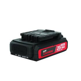 Hyper Tough 194767260347 20-volt Max Lithium-ion 2.0ah Battery Pack With Usb-a And Usb-c