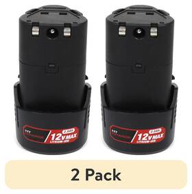 Hyper Tough 445018119192 2 Pack. 12v Max 2.0ah Lithium Li-ion Rechargeable Battery. Free Ship