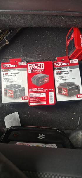 6035 Hyper Tough 20v Max 4.0 Ah Lithium-ion Battery With Usb-a Usb-c Fast Charge Ports
