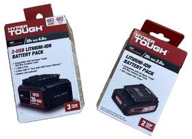 80040 Hyper Tough 20v Max 4.0ah 2-usb Ports And 2.0ah Lithium-ion Batteries