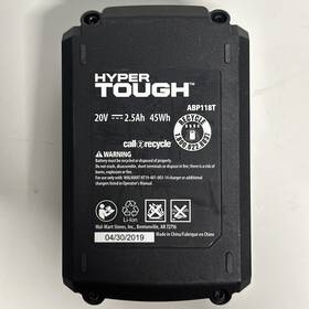 Abp118t Hyper Tough Ht Charge 20v Max Lithium-ion 45wh Battery 2.5ah No Charger