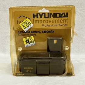 Hhi-tatp-6 Hyundai Home Improvement Professional Series 24v-nicd Battery 1300mah