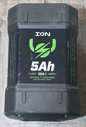 24584 Ion 445047590511 5ah 40v Max Gen 1 Lithium Battery Damage Read 24584 Ion 445047590511 5ah 40v Max Gen 1 Lithium Battery Damage Read