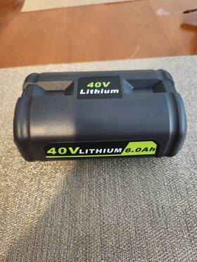 Op405a Ion Li-ion 5.0ah 40v Lithium Rechargeable Battery. Used No Damage. Untested Op405a Ion Li-ion 5.0ah 40v Lithium Rechargeable Battery. Used No Damage. Untested