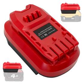 Jfqwle Dm18man-adapter Battery Adapter For Milwaukee/dewalt To Craftsman 20v V20 Cordless Too