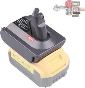 Jjxndo Uk-dw20v6 V6 Adapter For Dewalt 20v Lithium Battery Converter To Replace Dyson Batt