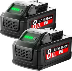 Junwood 313047360397 8.0ah Replacement For Milwaukee M18 Battery 18v Lithium Compatible With 48-11-18