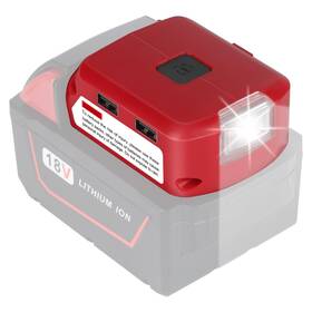 18va119 Jyjzpb Battery Adapter Compatible For Milwaukee M18 Dc Port And 3w Led Work L 18va119 Jyjzpb Battery Adapter Compatible For Milwaukee M18 Dc Port And 3w Led Work L