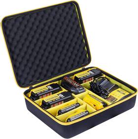 Khanka 744110290967 Dewalt Battery Storage Box - Holds 8v/12v/18v/20v/60v Max Xr Batteries Case Onl