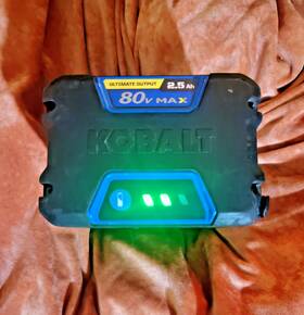 Kobalt 2580c-08 80v Max 2.5ah Lithium Ion Battery For Power Tools 180wh Used